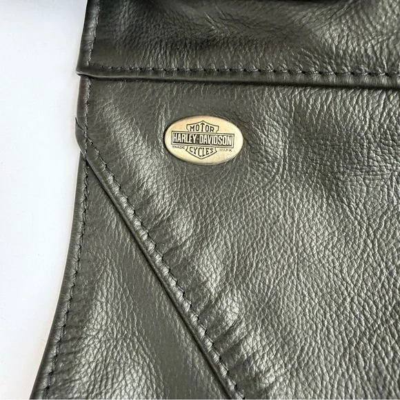 Men’s Genuine Harley Davidson USA Made Leather Chaps Size Large​ - Picture 5 of 16